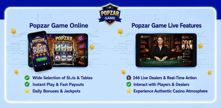 POPZAR Game is an online gaming platform in Pakistan, designed for users who want entertainment along with the excitement of earning real money.