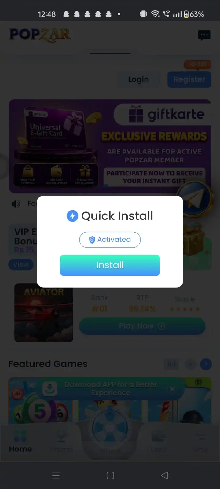 POP ZAR Game Download Official APK