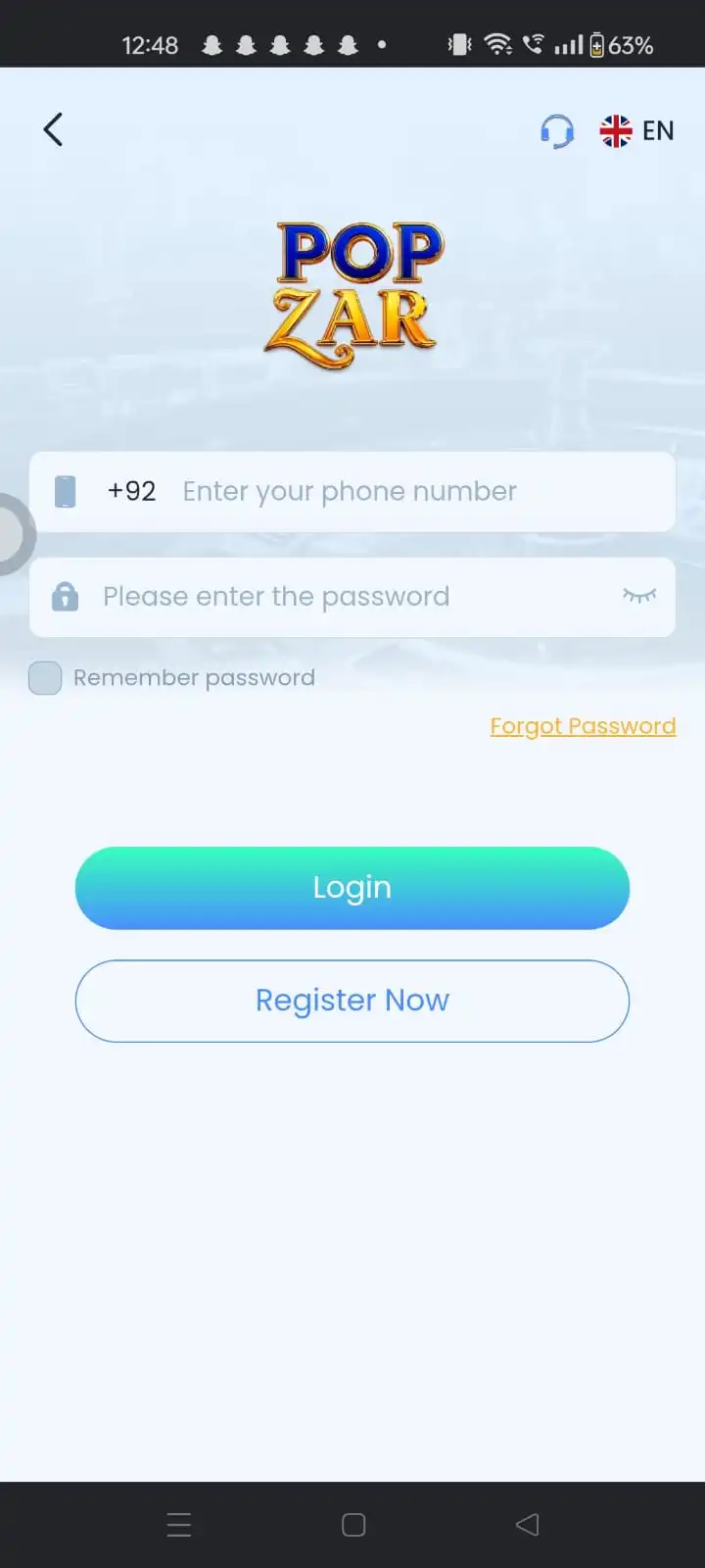 POP ZAR Game Login and earn real moneyt
